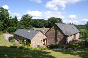 Countryside cottages near Hay-on-Wye